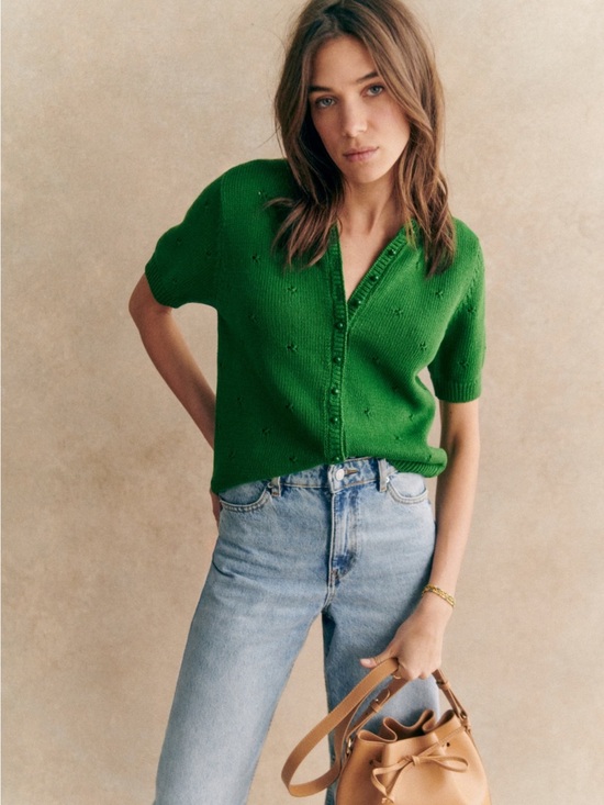 Sezane Sweaters - NWT Sézane Short Sleeve Knit
